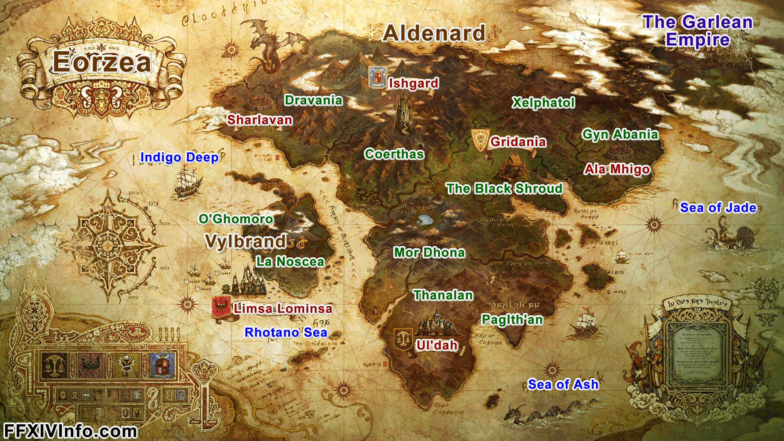 Ffxiv Maps Eorzea 
