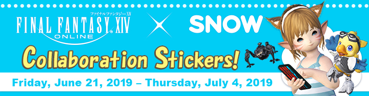 FFXIV News - Lodestone: FINAL FANTASY XIV Stickers Now Available in SNOW!